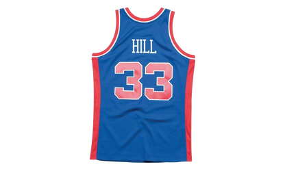 NBA Grant Hill Swingman Road Jersey "1995 Detroit Pistons - Royal" SMJYAC18025 DPIROYA95GHI