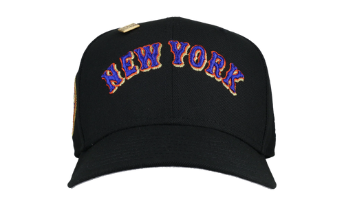59FIFTY New York Mets 1969 World Series Fitted Hat "Script Metallic - Black" 123451300330