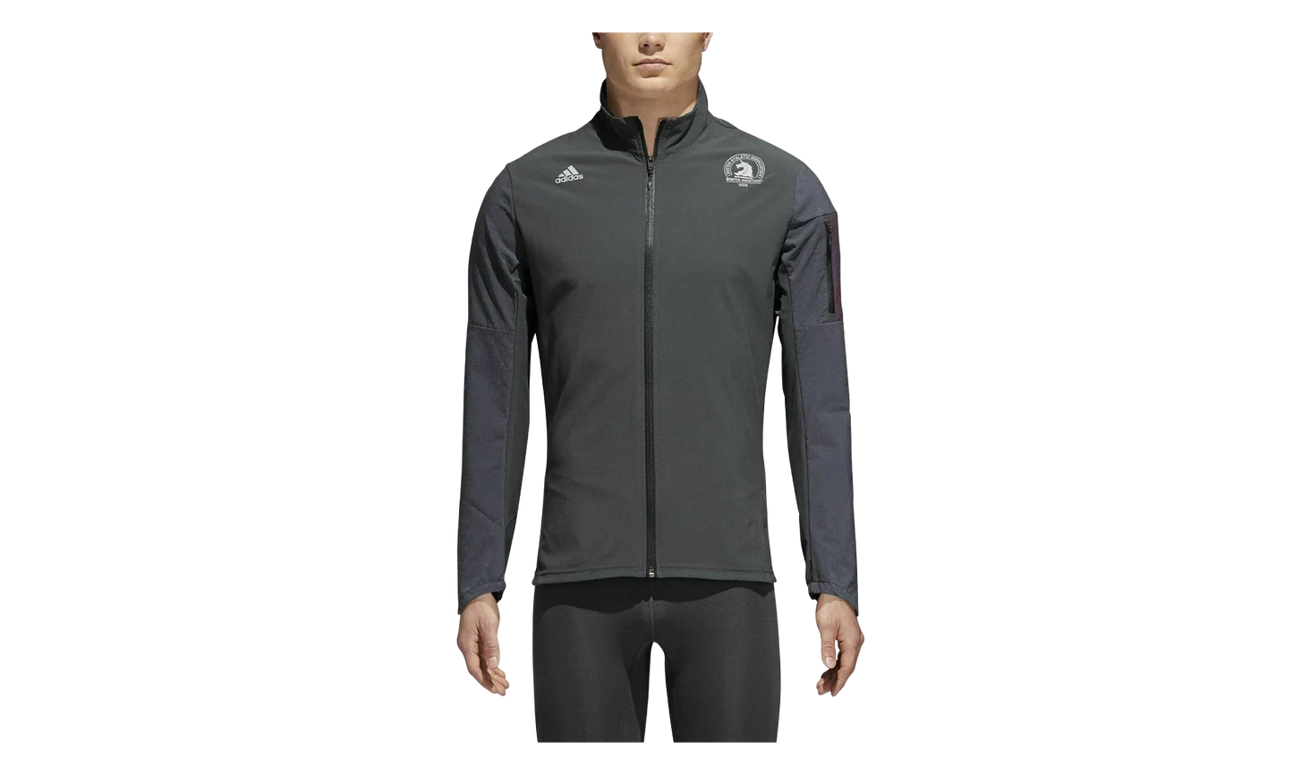 Boston Marathon Supernova Storm Jacket "Carbon / Noble Red" CW3581