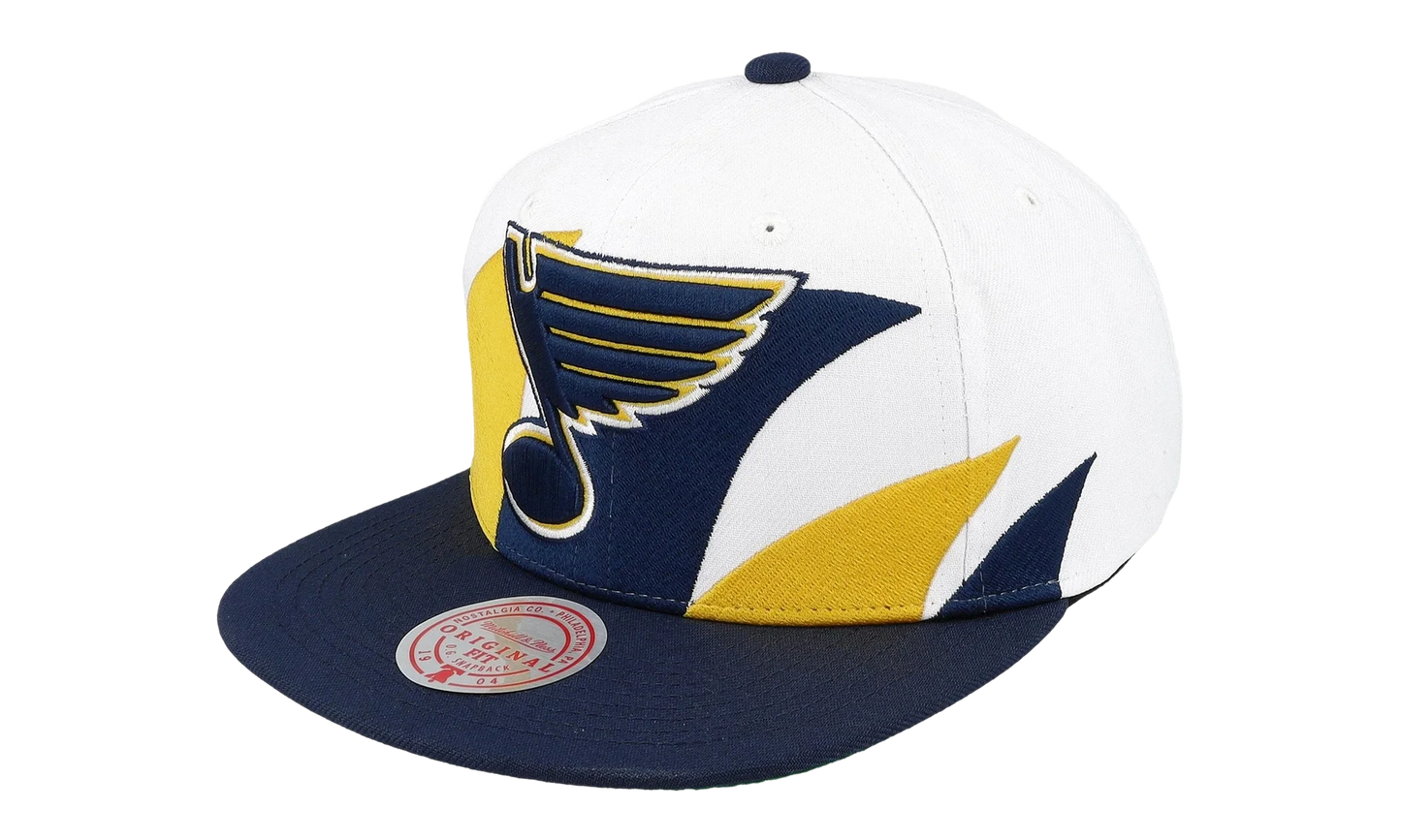 NHL Vintage Sharktooth Snapback Cap "St. Louis Blues - White" 6HSSSH22088 SLUWHIT