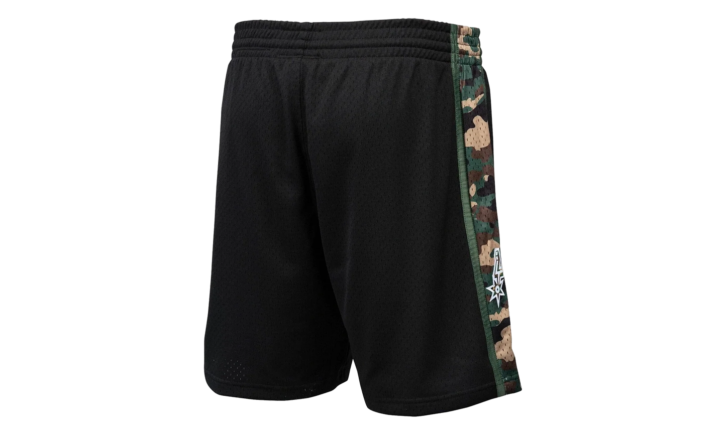 NBA Straight Fire Camo Swingman Shorts "1994 San Antonio Spurs - Black" BA30ZC SAS K NNM