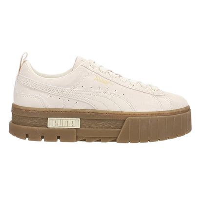 Mayze Brushed Tan Platform Sneakers