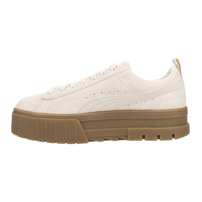 Mayze Brushed Tan Platform Sneakers