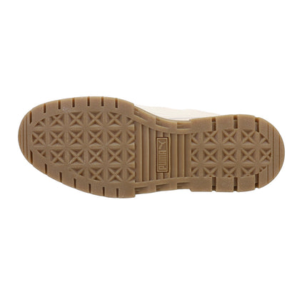 Mayze Brushed Tan Platform Sneakers