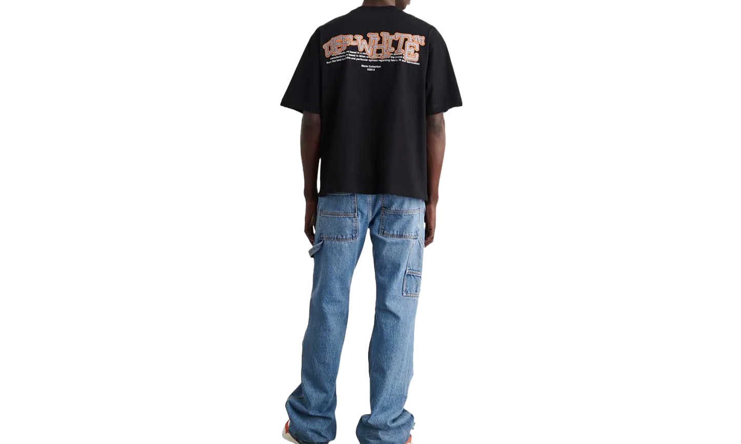 Glitz Carlos Over Skate Short-Sleeve Tee "Black / Silver" OMAA120F22JER0161072