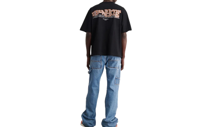 Glitz Carlos Over Skate Short-Sleeve Tee "Black / Silver" OMAA120F22JER0161072