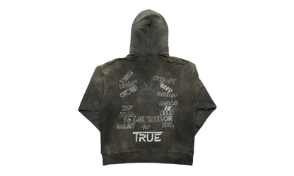 Distressed Hoodie "Black" A09HD551 BLAC