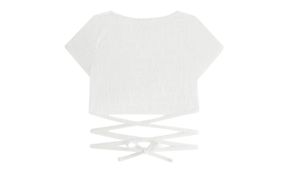 Ailee Monogram Towel Wrap Top WMNS "White" khw030648 101