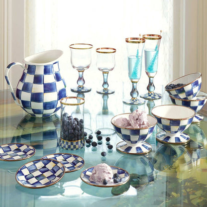 MacKenzie-Childs Royal Check Ice Cream Dish