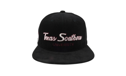 NCAA Cord Script Snapback Cap "Texas Southern Tigers - Black" HHSS4942 TSUYYPPPBLCK