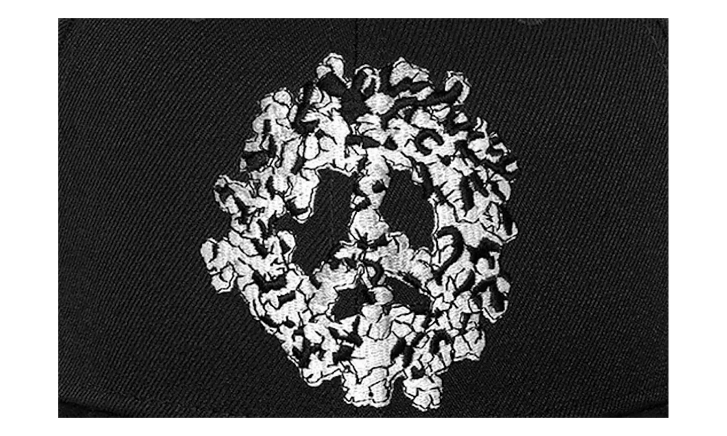 Peace Wreath Snapback Hat "Black" DT489
