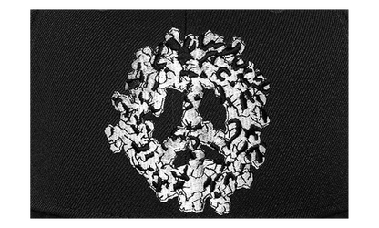 Peace Wreath Snapback Hat "Black" DT489