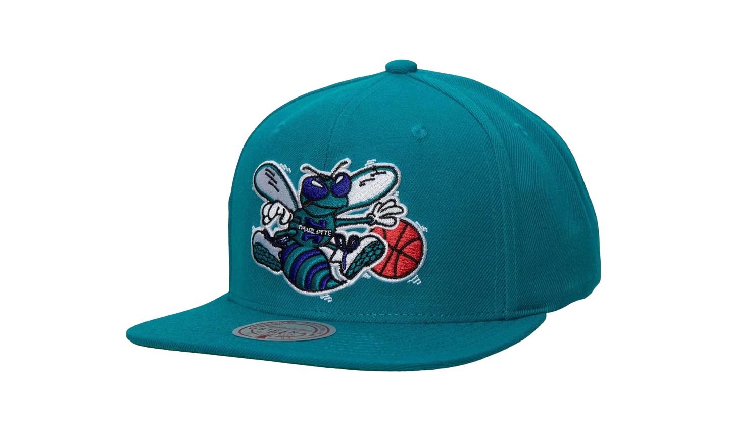 NBA Hardwood Classics Team Ground 2.0 Snapback Cap "Charlotte Hornets - Teal" HHSS3258 CHOYYPPPTEAL