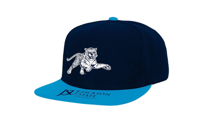 NCAA Logo Bill Snapback Cap "Jackson State Tigers - Navy / Light Blue" HHSS4533 JSUYYPPPNYLB