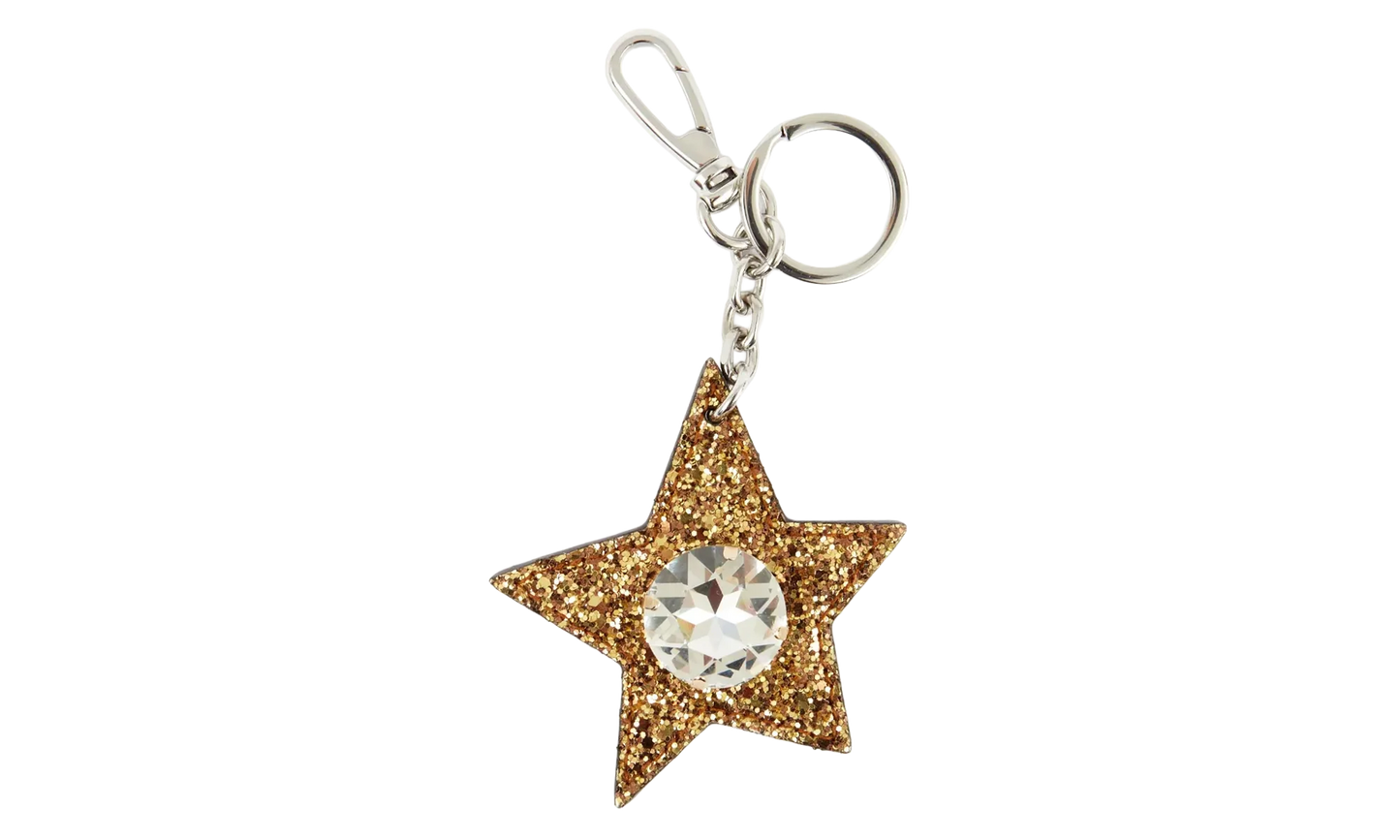 STAR KEY RING WITH CRYSTAL "GOLD" S35UA0176P3508H9915