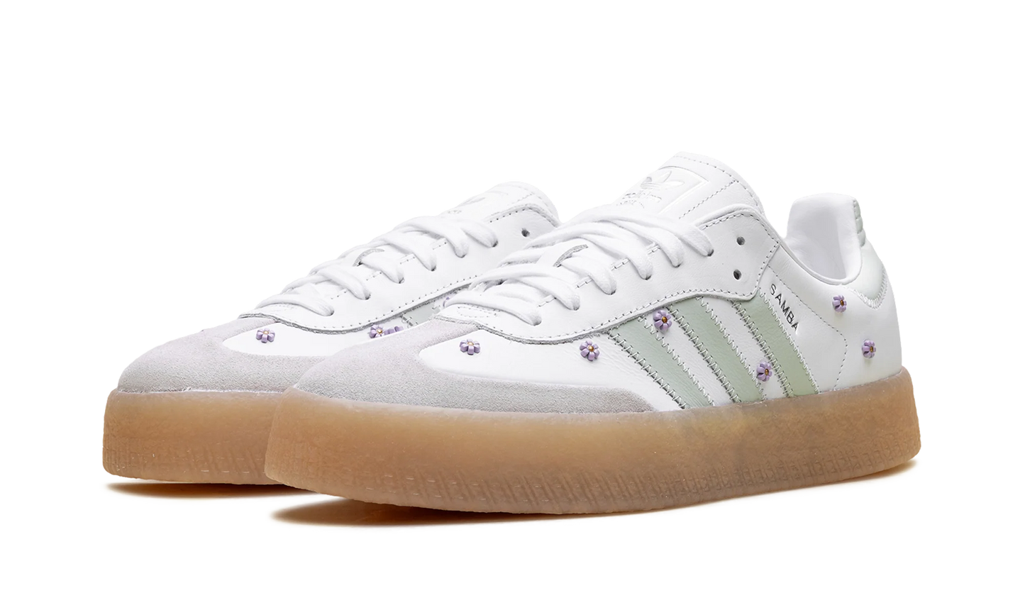 Sambae WMNS "Floral White Linen Green Gum" JS3954