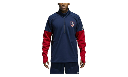 USA Volleyball Jacket 1/4 Zip Jacket "Collegiate Navy / Power Red" CF1418