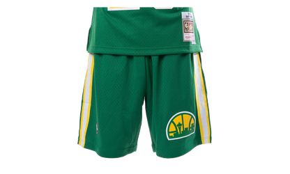 NBA Swingman Road Shorts "1994-95 Seattle SuperSonics - Dark Green" SMSHGS18252 SSUDKGN94
