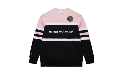 MLS Head Coach Fleece Current Logo Crewneck Shirt "Inter Miami CF - Black / Pink" FC8125 IMCBKPK