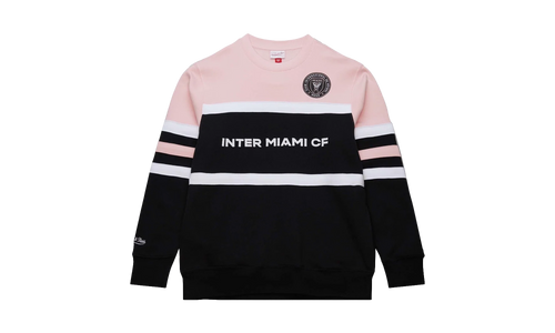 MLS Head Coach Fleece Current Logo Crewneck Shirt "Inter Miami CF - Black / Pink" FC8125 IMCBKPK