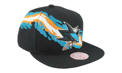 NHL Vintage Paintbrush Snapback Cap "San Jose Sharks - Black" 6HSSSH22087 SJSBLCK