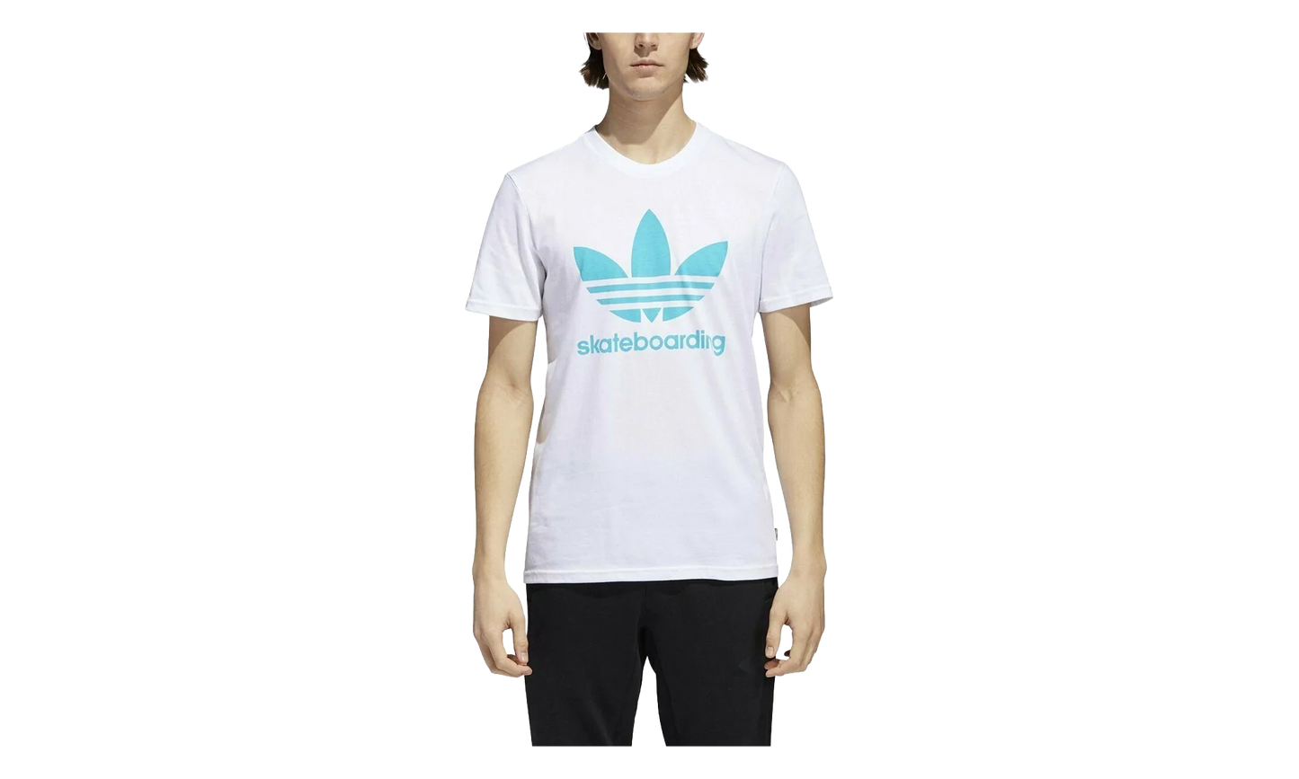 Skateboarding Clima 3.0 T-Shirt "White / Energy Blue" CW2350