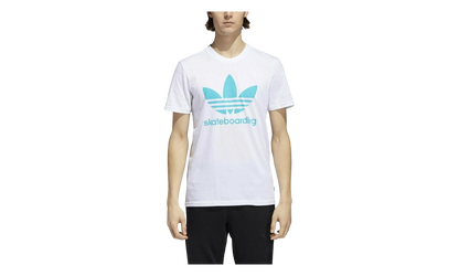 Skateboarding Clima 3.0 T-Shirt "White / Energy Blue" CW2350