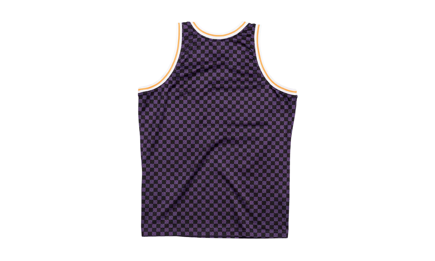 NBA Checked Swingman Jersey "Los Angeles Lakers - Purple / Black" BA8A46 LAL L MYS