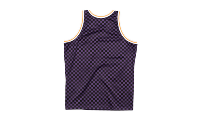 NBA Checked Swingman Jersey "Los Angeles Lakers - Purple / Black" BA8A46 LAL L MYS