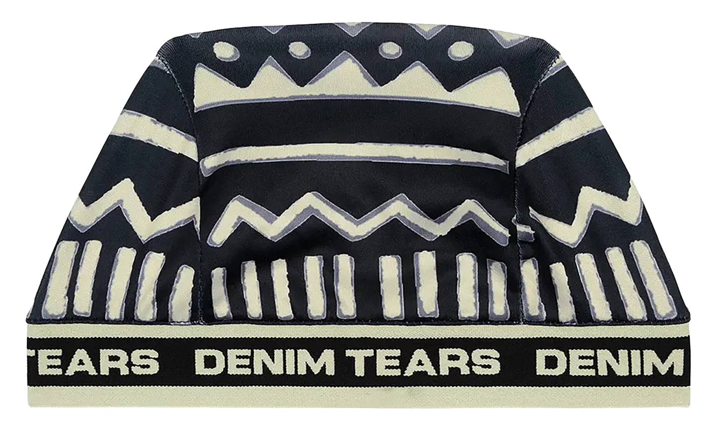 5Q Mudcloth Skully Hat "Black" DT432