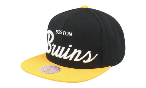 NHL Vintage Script Snapback Cap "Boston Bruins - Black" 6HSSSH22086 BBNBLCK