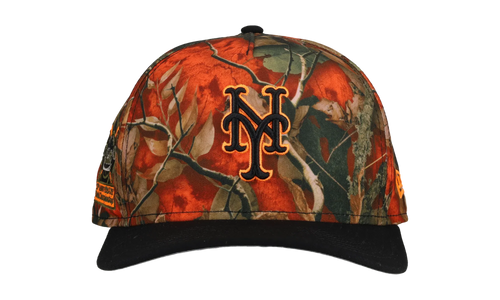 9FIFTY New York Mets 30th Anniversary A Frame Snapback Hat "Leaves / Orange" NE204