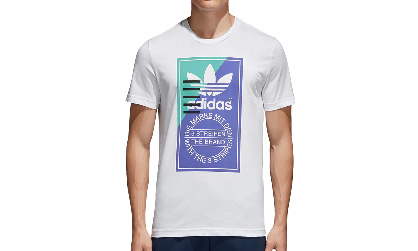 Front Graphic Shortsleeve T-Shirt "White / Blue" CD6833