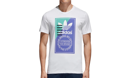 Front Graphic Shortsleeve T-Shirt "White / Blue" CD6833