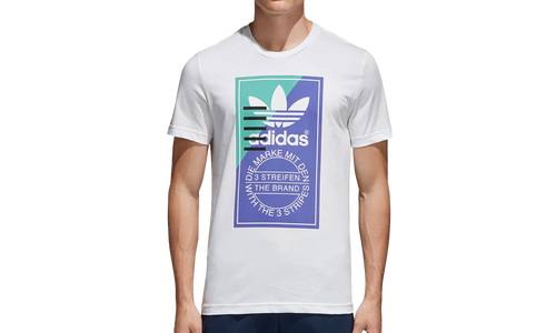Front Graphic Shortsleeve T-Shirt "White / Blue" CD6833