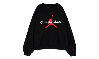 Jordan Brooklyn Fleece Crewneck Sweatshirt "Black / Infrared 23" IF1845 010