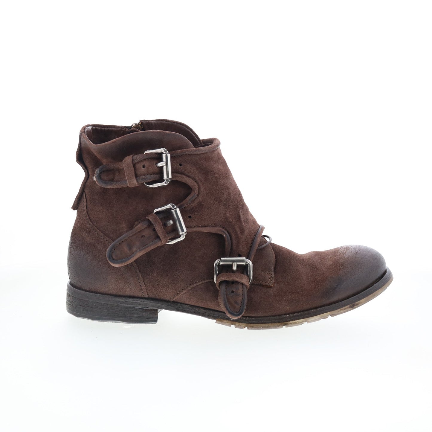 Cooper 401202-2001-6507 Mens Brown Suede Zipper Casual Dress Boots