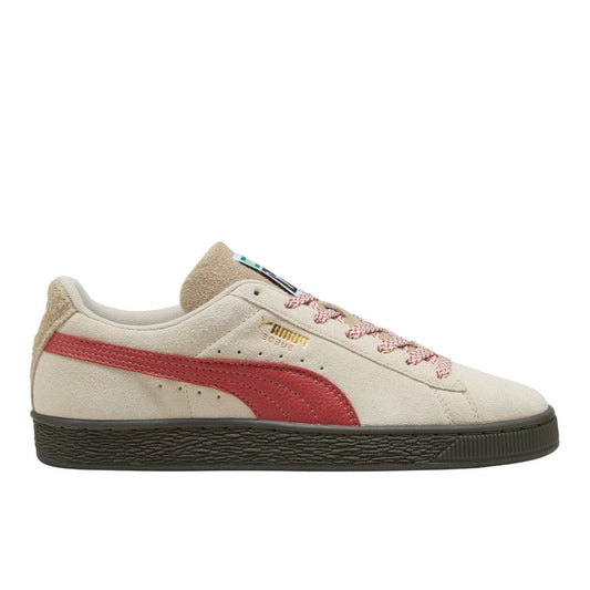 Suede Fuzzy Lace Up Sneakers