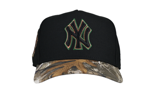 9FIFTY New York Yankees 1999 World Series A Frame Snapback Hat "Black / Real Tree" NE252