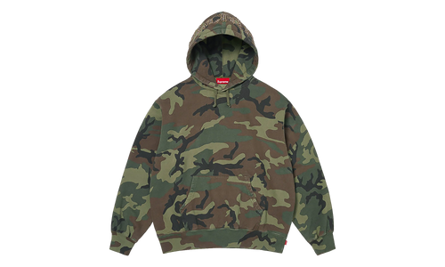 Overdyed Studded Hooded Sweatshirt "SS26 - Camo" SU27376