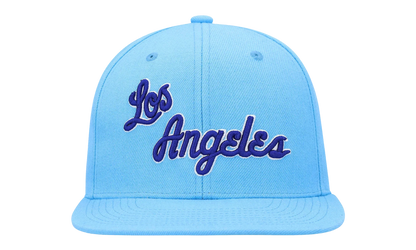 NBA Hardwood Classics Team Ground 2.0 Fitted Cap "Los Angeles Lakers - Blue" HHSF3259 LALYYPPPBLUE
