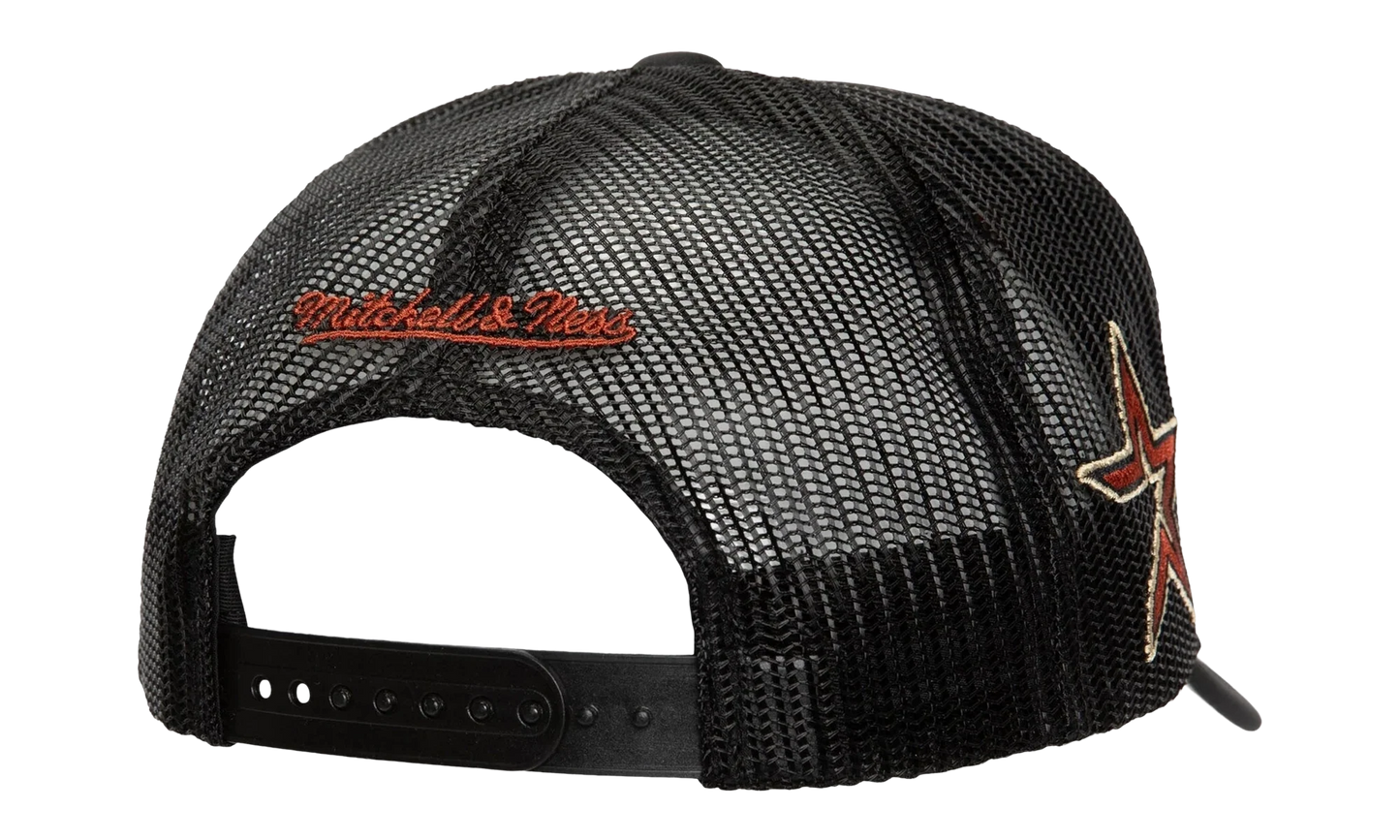 MLB Cooperstown Script Trucker Cap "Houston Astros - Black" HT8216 HASBLCK