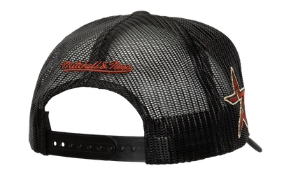 MLB Cooperstown Script Trucker Cap "Houston Astros - Black" HT8216 HASBLCK
