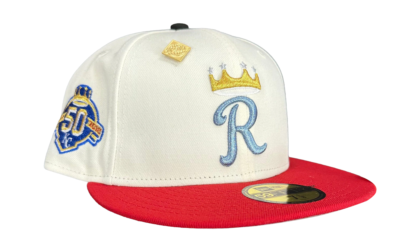 59FIFTY Kansas City Royals 50th Anniversary Fitted Hat "Cream / Red" NE475