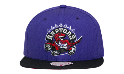 NBA 2-Tone Classic Snapback Cap "Toronto Raptors - Purple / Black" 6HSSJS18093 TRAPRBK