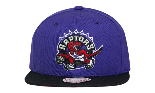 NBA 2-Tone Classic Snapback Cap "Toronto Raptors - Purple / Black" 6HSSJS18093 TRAPRBK