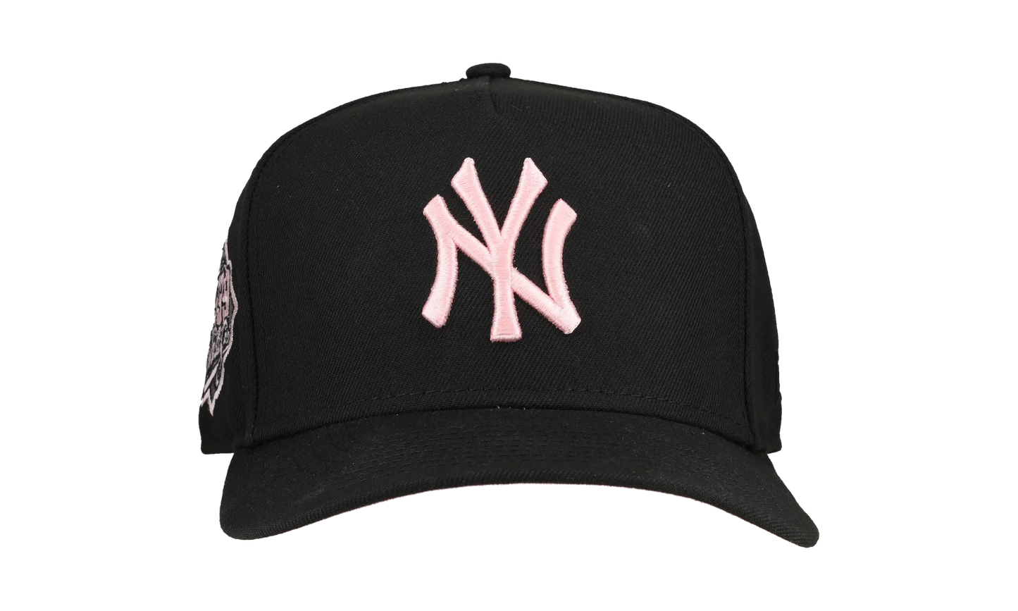 9FIFTY New York Yankees 1999 World Series A Frame Snapback Hat "Black / Pink - Visor" NE259
