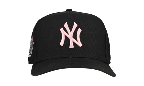 9FIFTY New York Yankees 1999 World Series A Frame Snapback Hat "Black / Pink - Visor" NE259