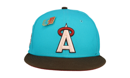 59FIFTY California Angels 1989 All Star Game Fitted Hat "Nitro Teal / Brown" 123451291272