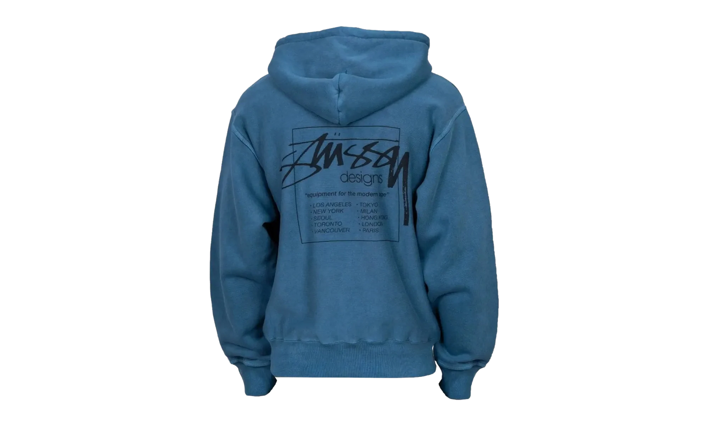 Modern Age Pig Dyed Zip Hoodie "NAVY" 1975079 NAVY